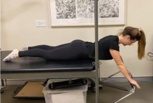 Thoracic Extension on Pilates Cadillac 